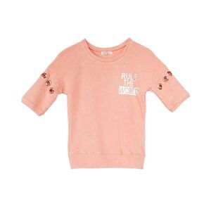 Kandy Kiss Big Girls Grommet Sleeve Top